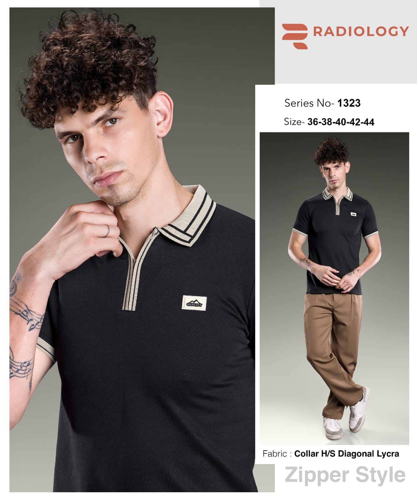 Series No 1323 Radiology Lycra Knit Mens Tshirts Wholesale Rate