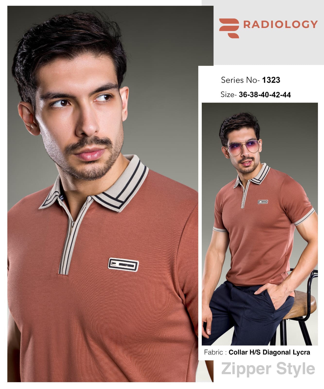 Series No 1323 Radiology Lycra Knit Mens Tshirts Wholesale Rate