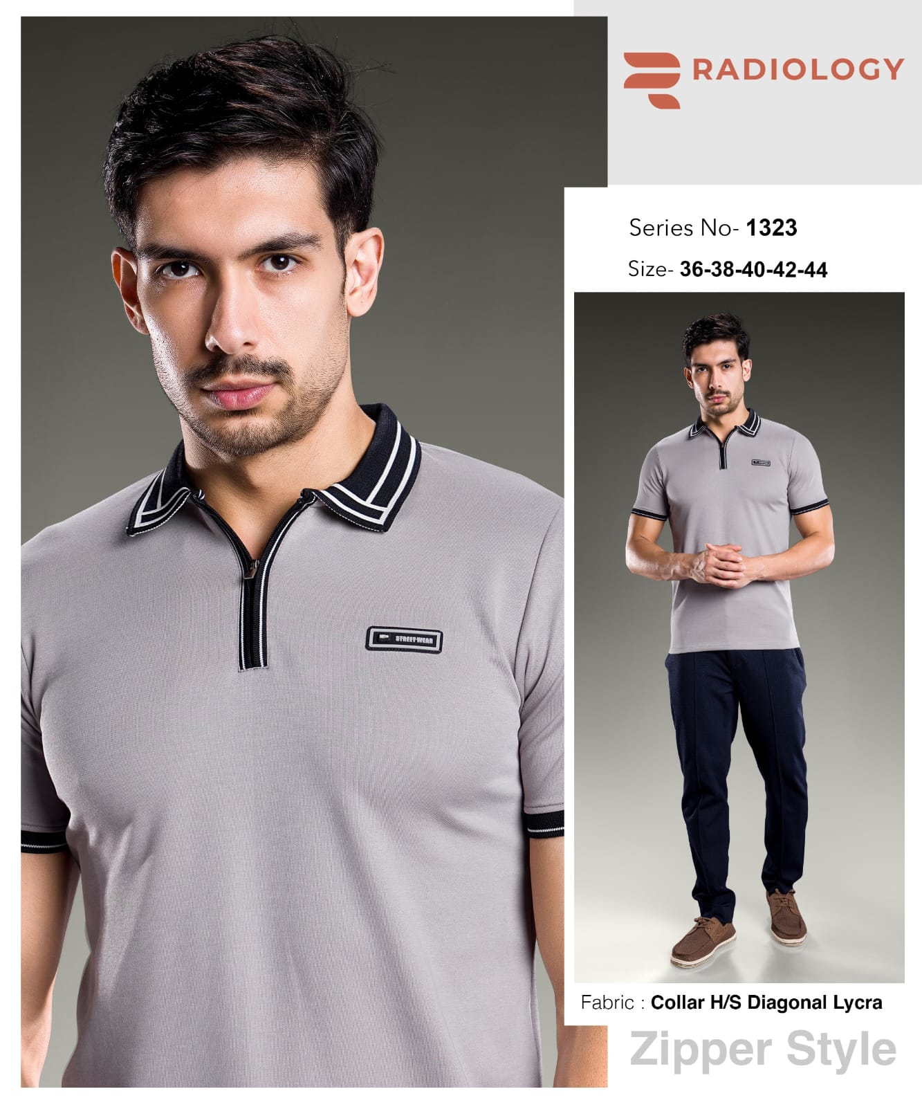Series No 1323 Radiology Lycra Knit Mens Tshirts Wholesale Rate
