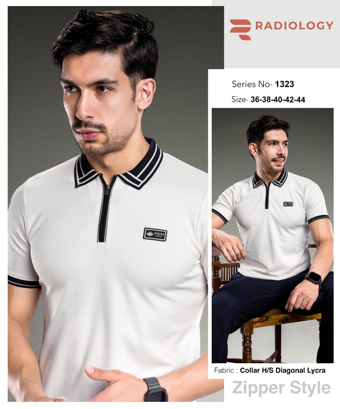 Series No 1323 Radiology Lycra Knit Mens Tshirts Wholesale Rate