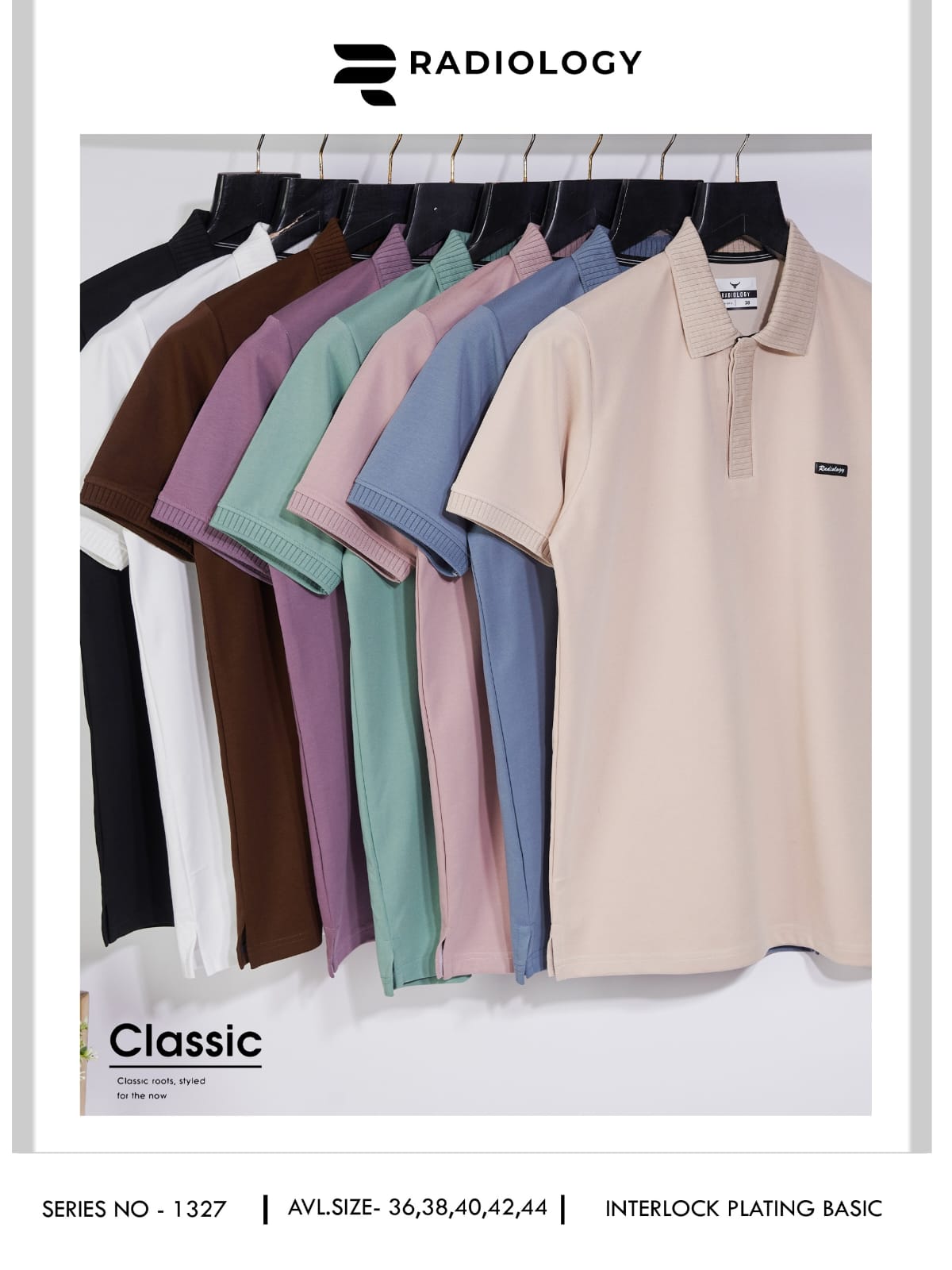 Series No 1327 Double Patti Radiology Knit Mens Tshirts Supplier Ahmedabad
