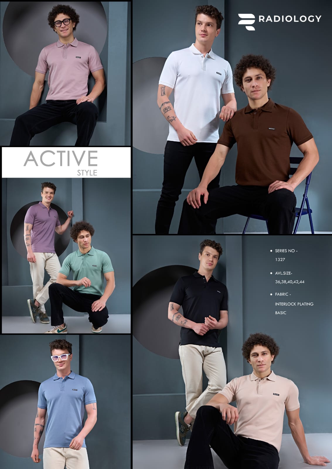 Series No 1327 Double Patti Radiology Knit Mens Tshirts Supplier Ahmedabad