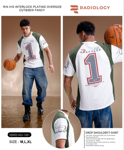 Series No 1351 Oversize Radiology Interlock Mens Tshirts Exporter