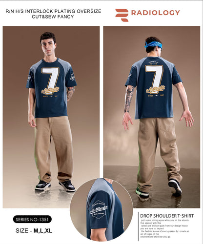 Series No 1351 Oversize Radiology Interlock Mens Tshirts Exporter