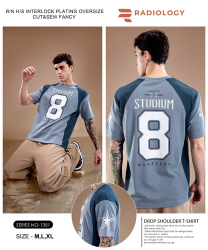 Series No 1351 Oversize Radiology Interlock Mens Tshirts Exporter