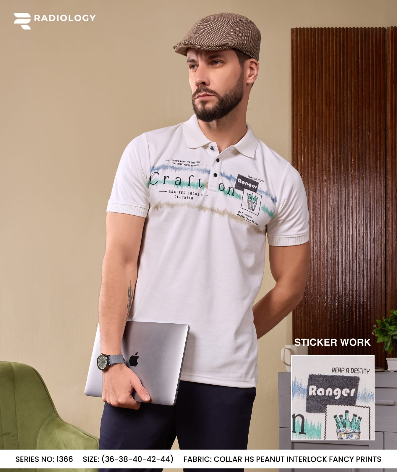 Series No 1366 Collar Radiology Interlock Mens Tshirts Manufacturer Ahmedabad