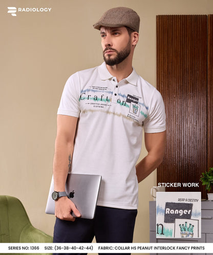 Series No 1366 Collar Radiology Interlock Mens Tshirts Manufacturer Ahmedabad