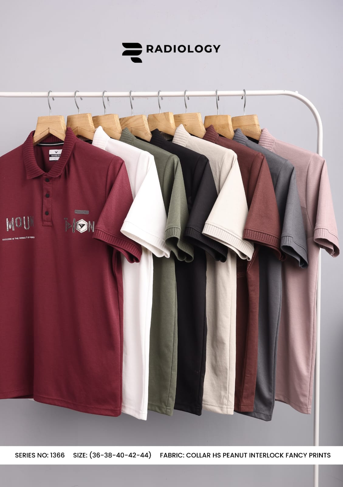 Series No 1366 Collar Radiology Interlock Mens Tshirts Manufacturer Ahmedabad
