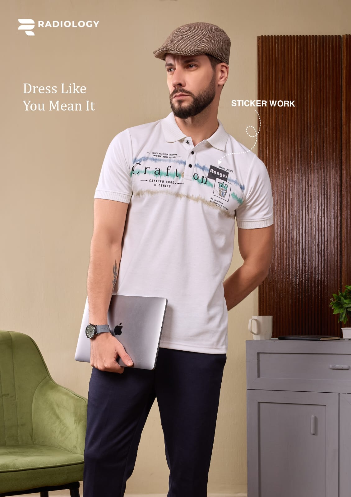 Series No 1366 Collar Radiology Interlock Mens Tshirts Manufacturer Ahmedabad