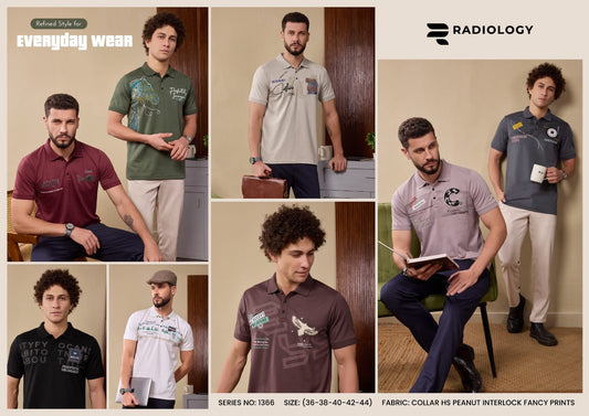 Series No 1366 Collar Radiology Interlock Mens Tshirts Manufacturer Ahmedabad