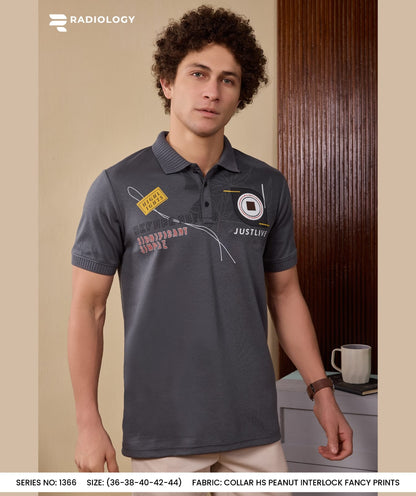 Series No 1366 Collar Radiology Interlock Mens Tshirts Manufacturer Ahmedabad
