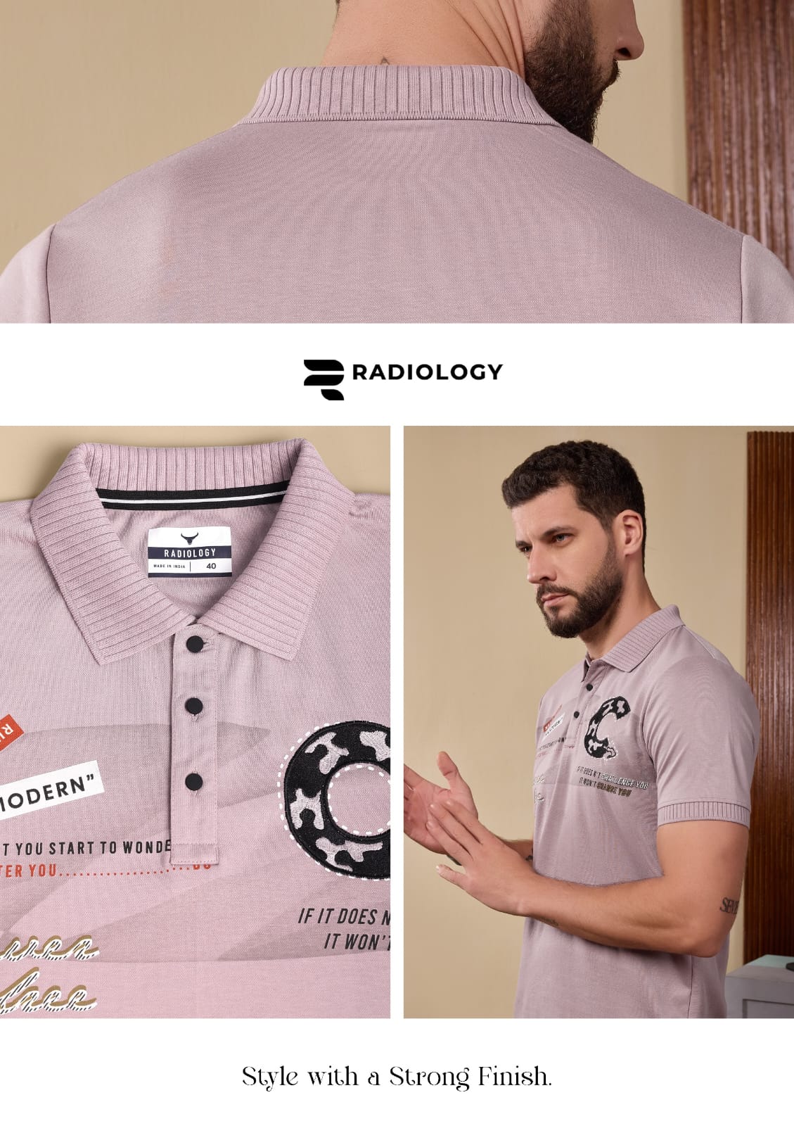 Series No 1366 Collar Radiology Interlock Mens Tshirts Manufacturer Ahmedabad