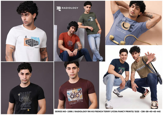 Series No 1398 Radiology Lycra Mens Tshirts Wholesaler Gujarat