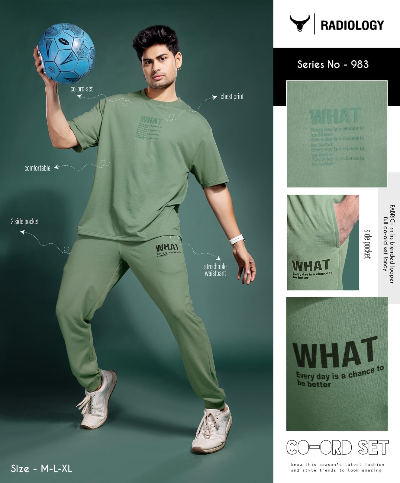 Series No 983 Radiology Looper Mens Co Ord Set Manufacturer