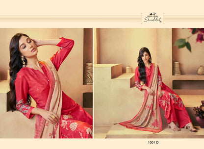 Serina 1001 Shiddat Muslin Pant Style Suits Supplier India