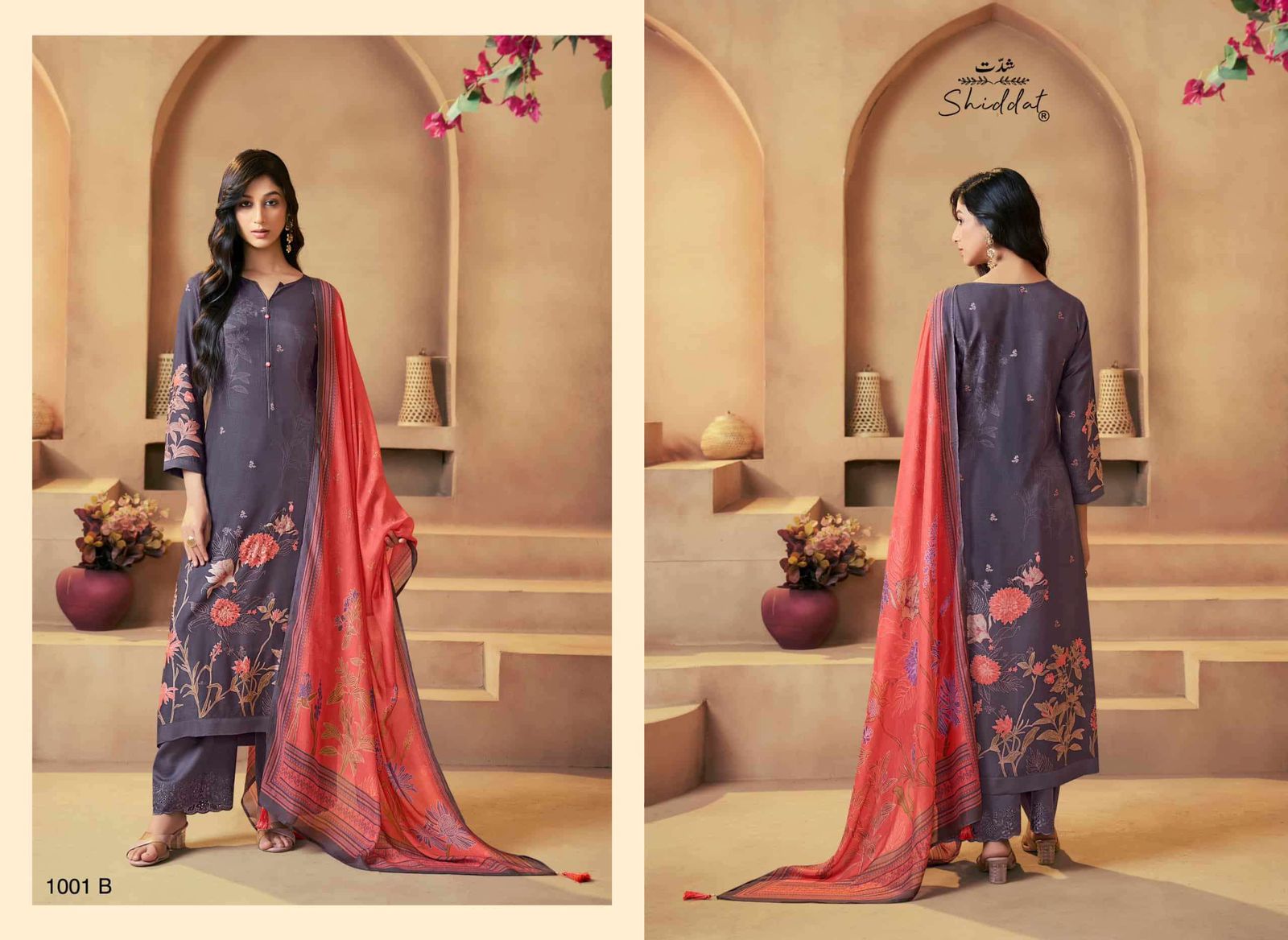 Serina 1001 Shiddat Muslin Pant Style Suits Supplier India