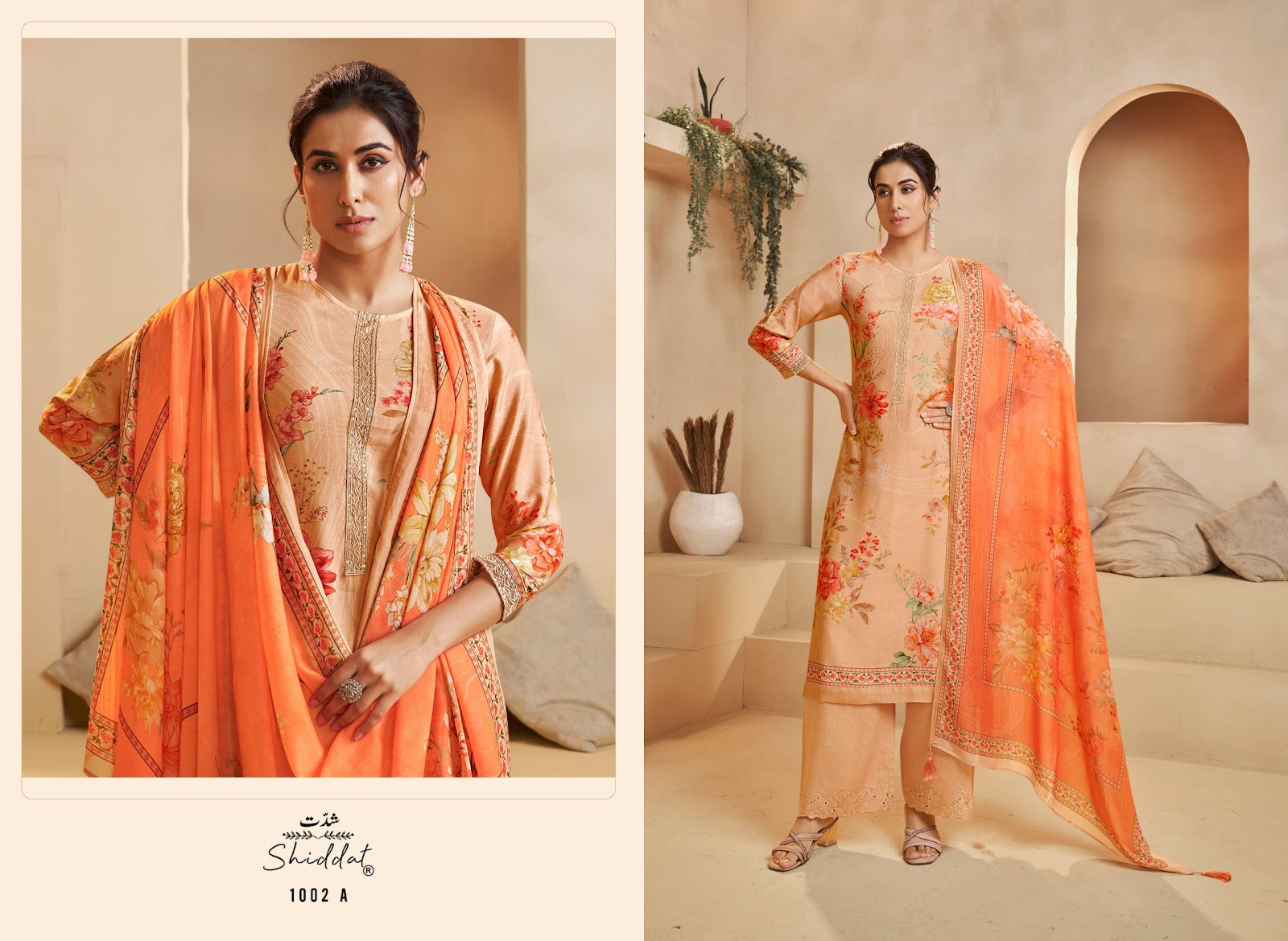 Serina 1002 Shiddat Muslin Pant Style Suits Wholesaler Gujarat