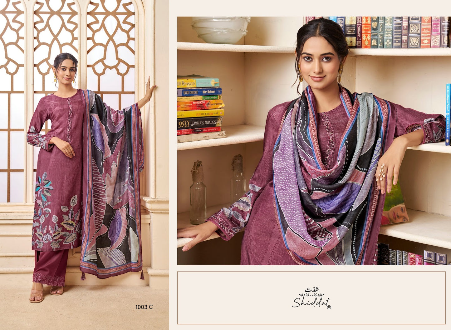 Serina 1003 Shiddat Muslin Pant Style Suits Exporter Ahmedabad