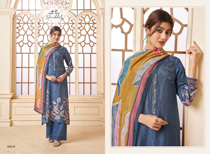 Serina 1003 Shiddat Muslin Pant Style Suits Exporter Ahmedabad