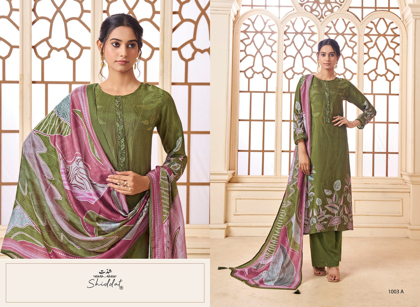 Serina 1003 Shiddat Muslin Pant Style Suits Exporter Ahmedabad