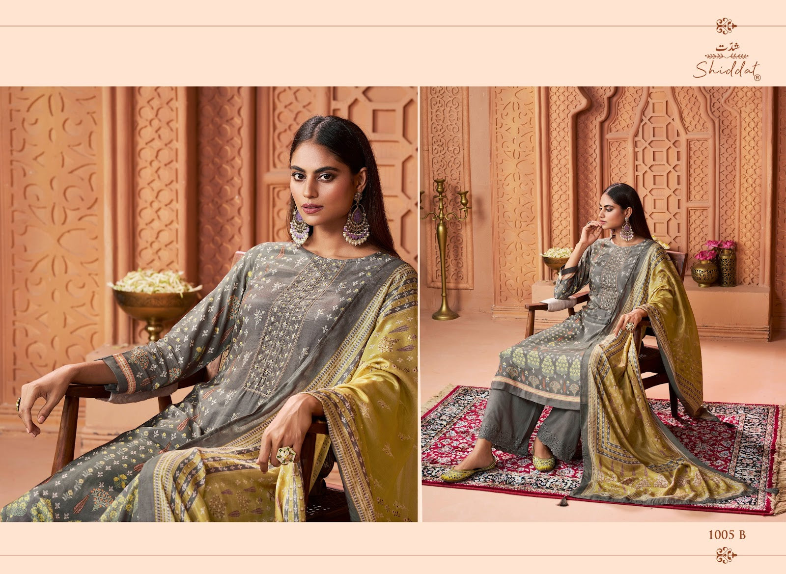 Serina 1005 Shiddat Muslin Pant Style Suits Wholesaler India