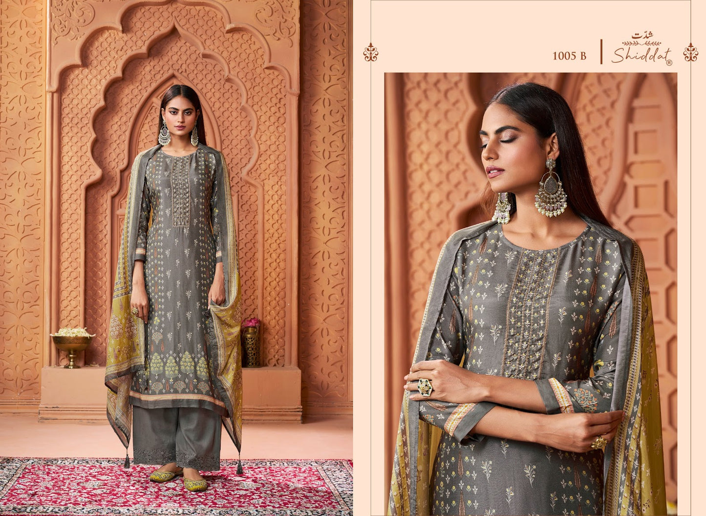 Serina 1005 Shiddat Muslin Pant Style Suits Wholesaler India