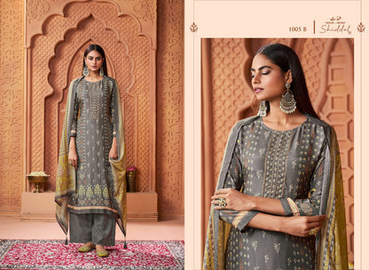 Serina 1005 Shiddat Muslin Pant Style Suits Wholesaler India