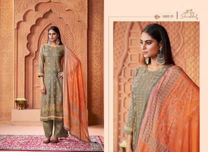 Serina 1005 Shiddat Muslin Pant Style Suits Wholesaler India