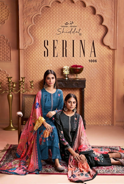 Serina 1006 Shiddat Muslin Pant Style Suits Supplier Gujarat