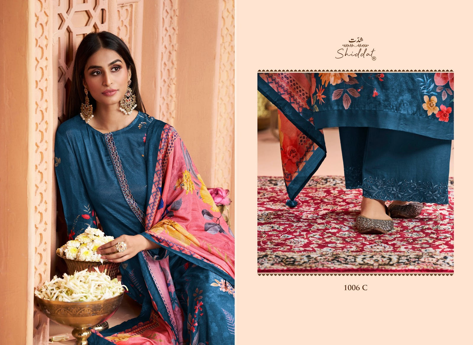 Serina 1006 Shiddat Muslin Pant Style Suits Supplier Gujarat