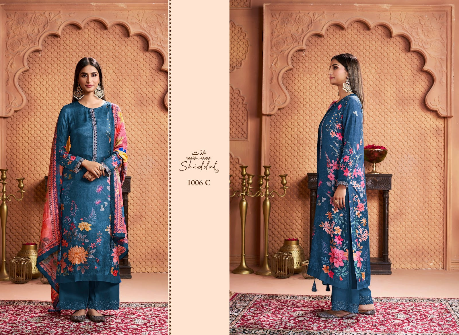 Serina 1006 Shiddat Muslin Pant Style Suits Supplier Gujarat