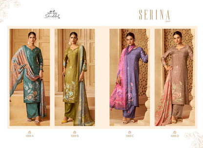 Serina 1009 Shiddat Muslin Pant Style Suits Exporter Gujarat
