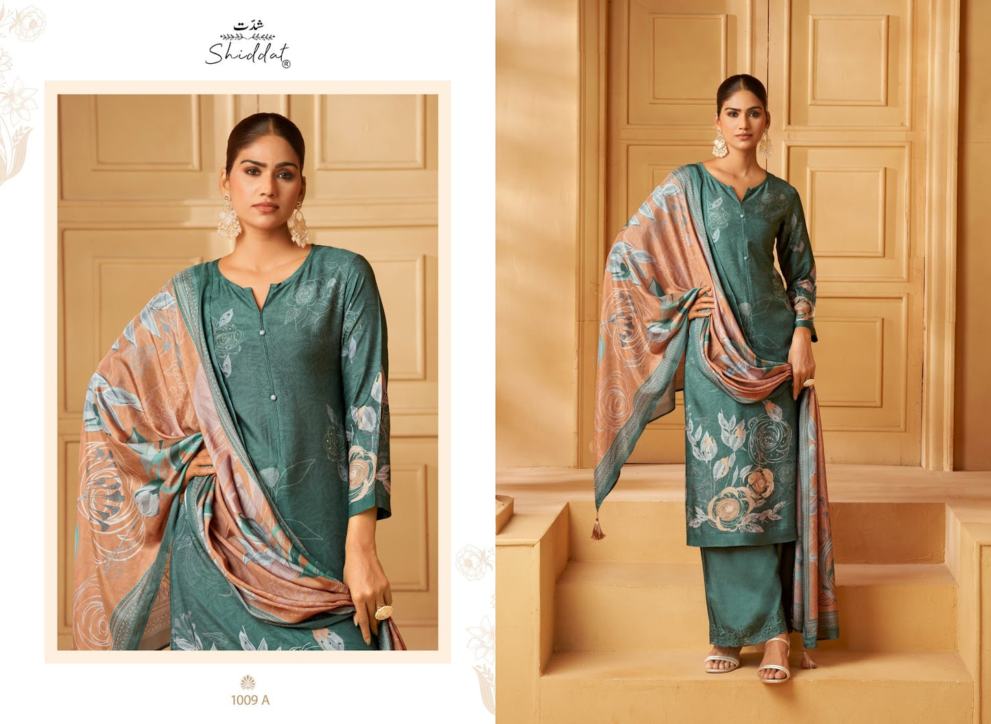 Serina 1009 Shiddat Muslin Pant Style Suits Exporter Gujarat