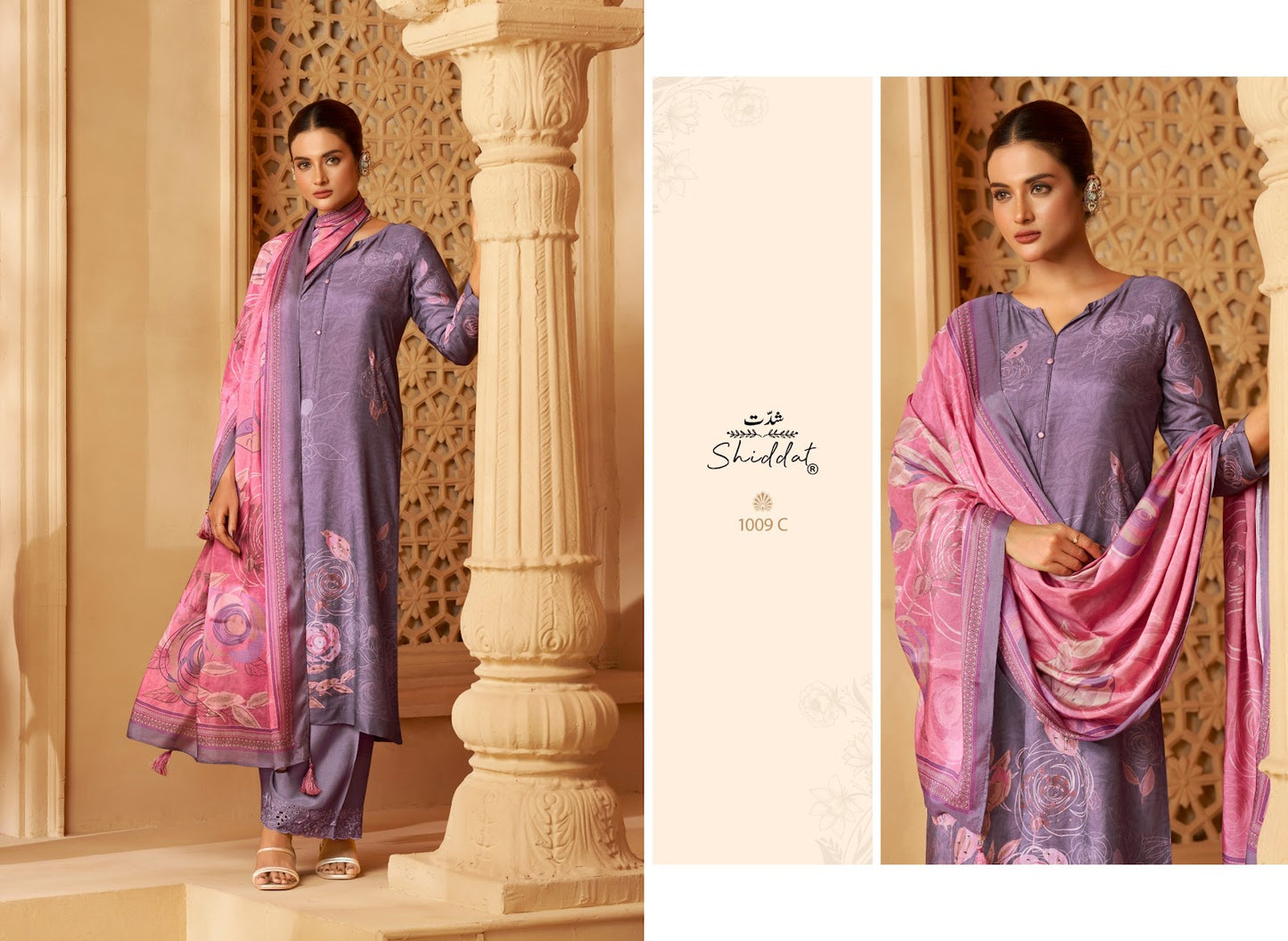 Serina 1009 Shiddat Muslin Pant Style Suits Exporter Gujarat
