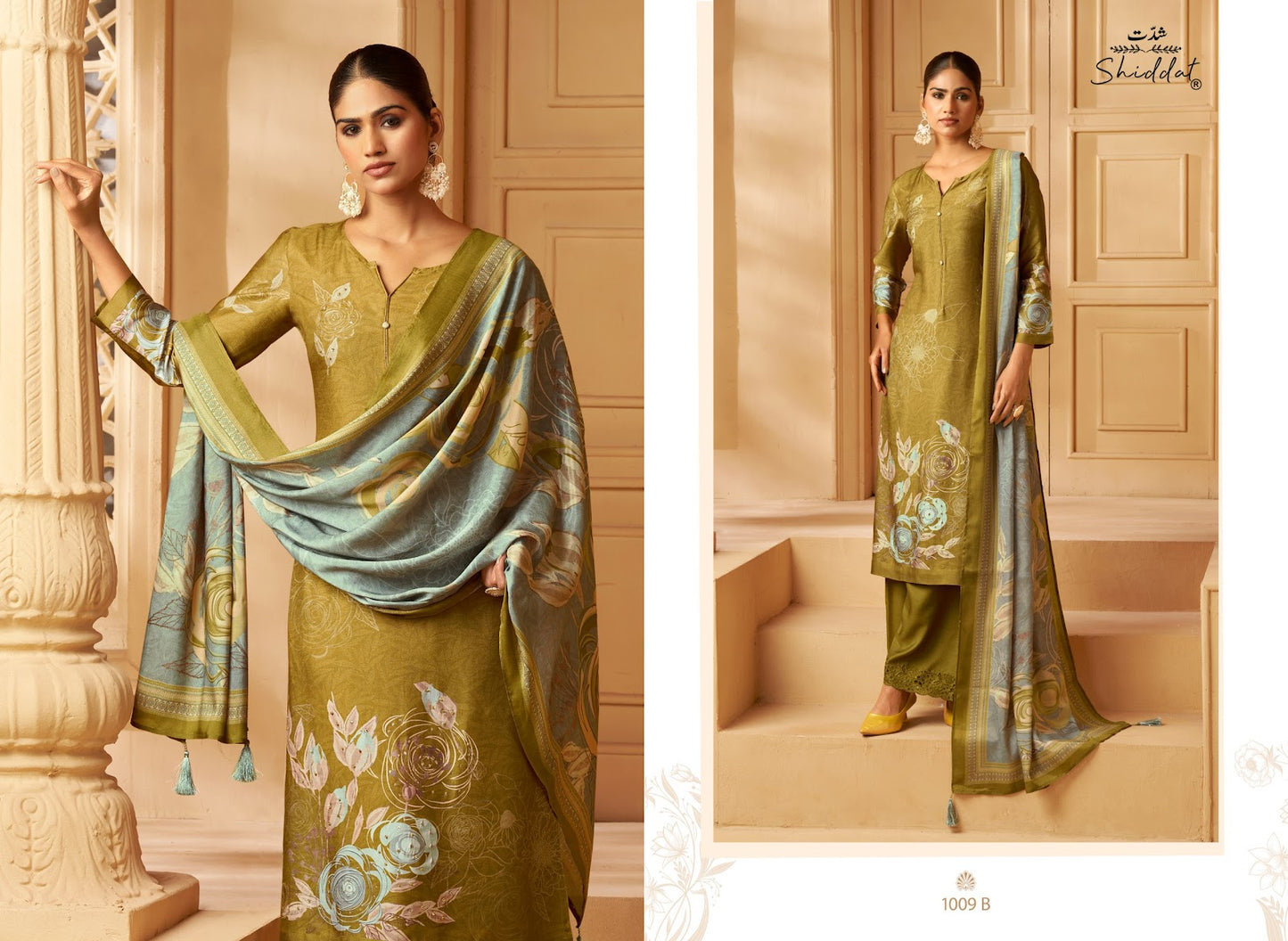 Serina 1009 Shiddat Muslin Pant Style Suits Exporter Gujarat