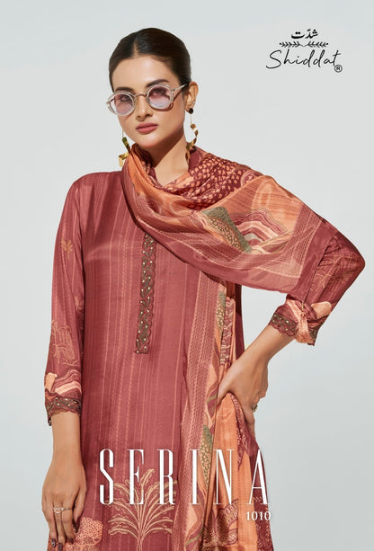 Serina 1010 Shiddat Muslin Pant Style Suits Wholesaler India