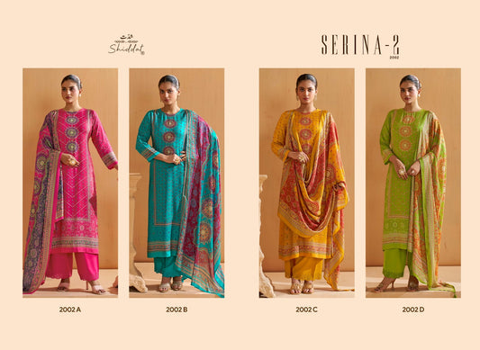 Serina 2002 Shiddat Muslin Plazzo Style Suits Manufacturer Gujarat