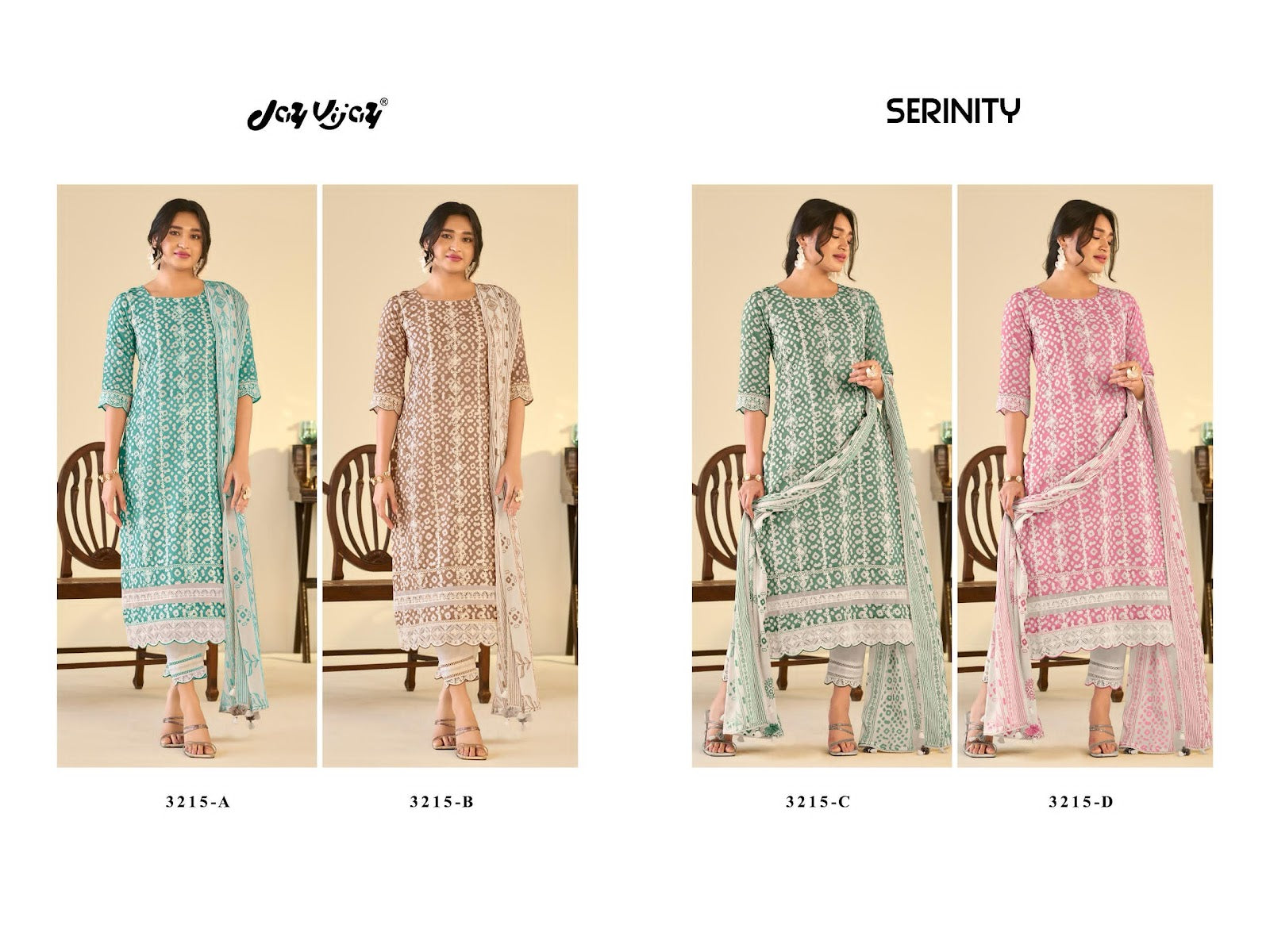 Serinity Jay Vijay Cotton Pant Style Suits Wholesaler Ahmedabad