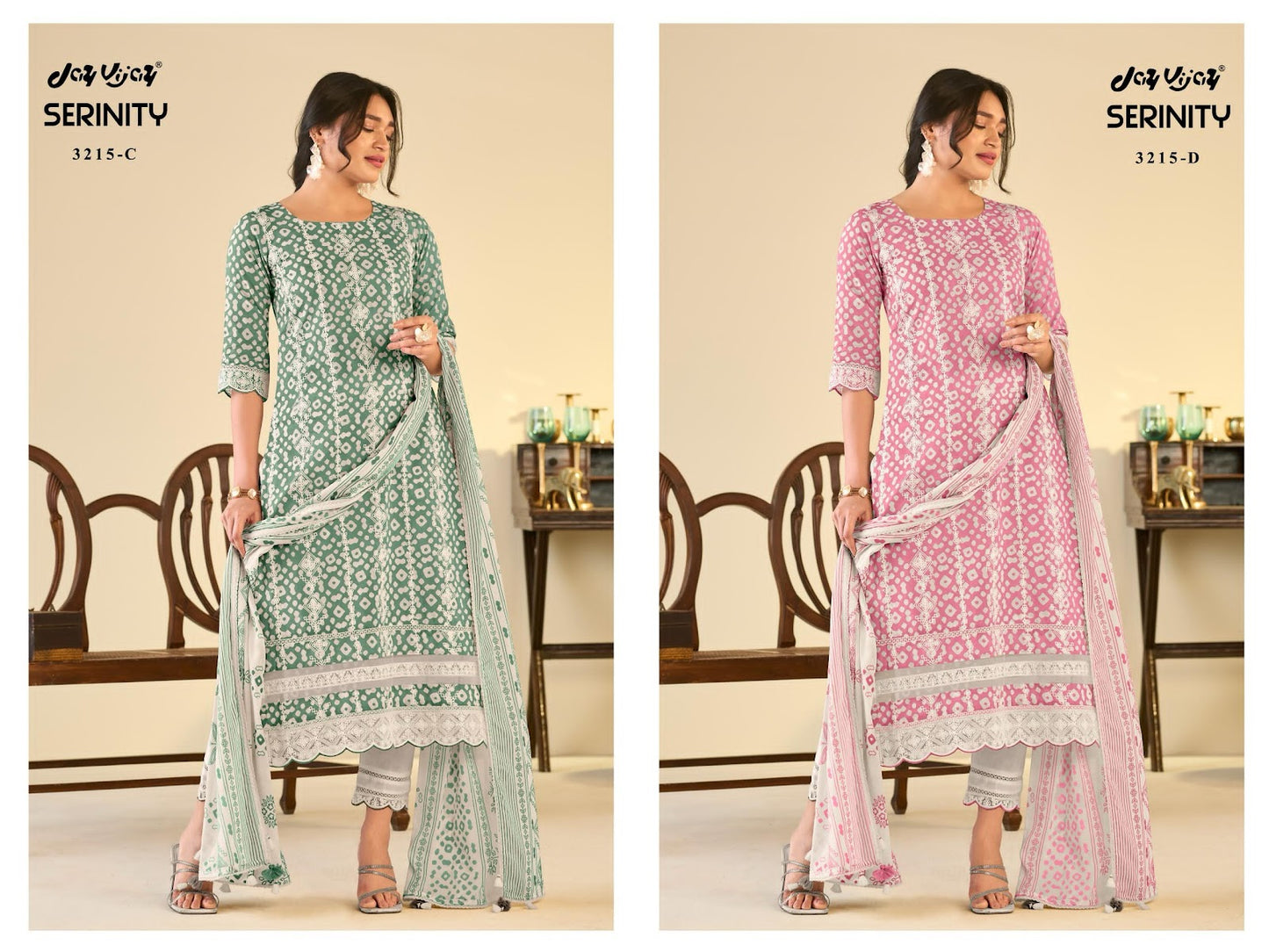 Serinity Jay Vijay Cotton Pant Style Suits Wholesaler Ahmedabad