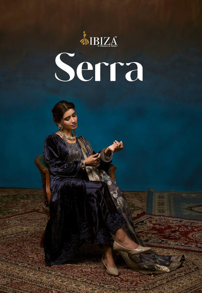 Serra Ibiza Velvet Suits Wholesaler Ahmedabad