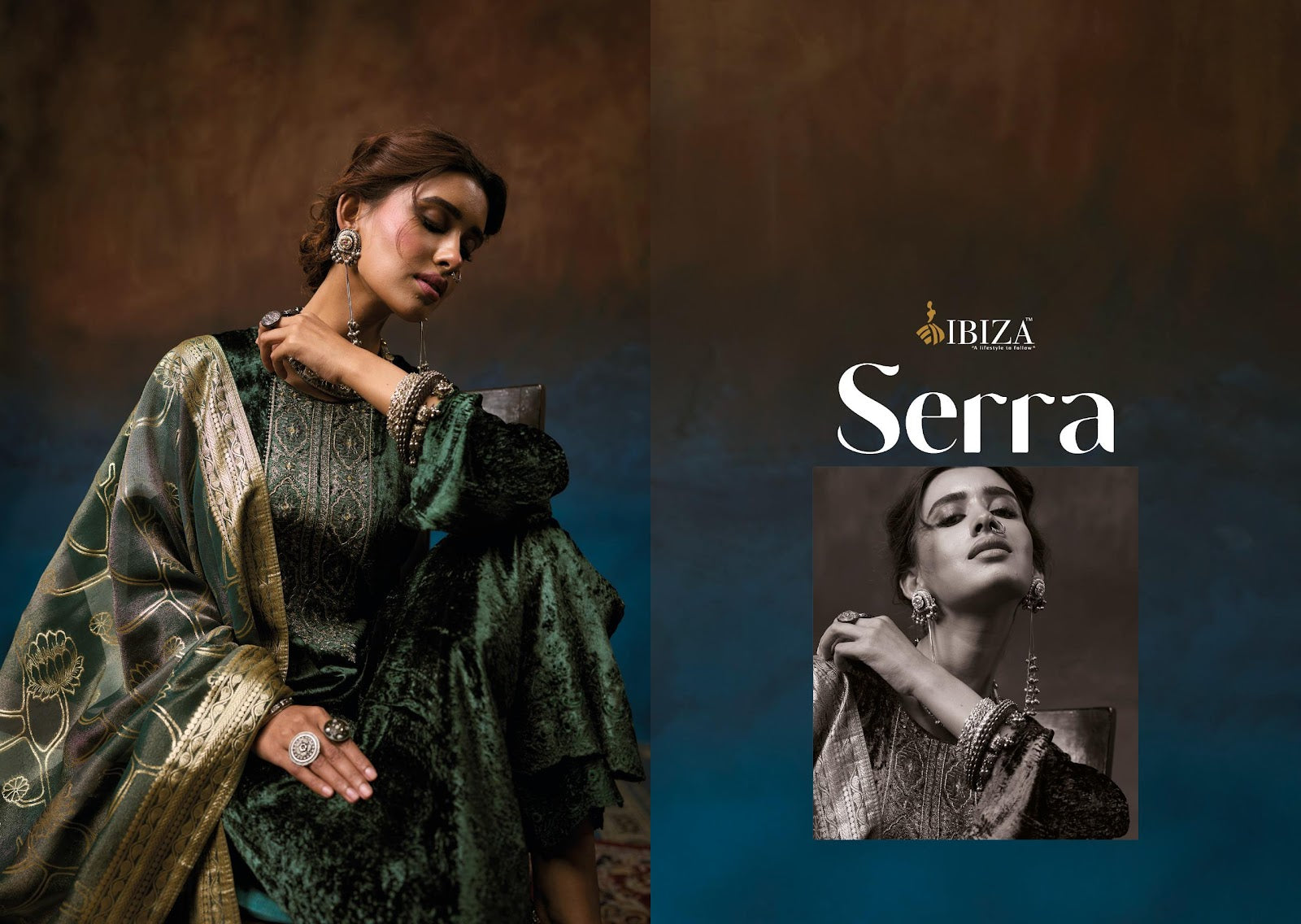 Serra Ibiza Velvet Suits Wholesaler Ahmedabad