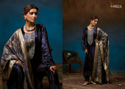 Serra Ibiza Velvet Suits Wholesaler Ahmedabad