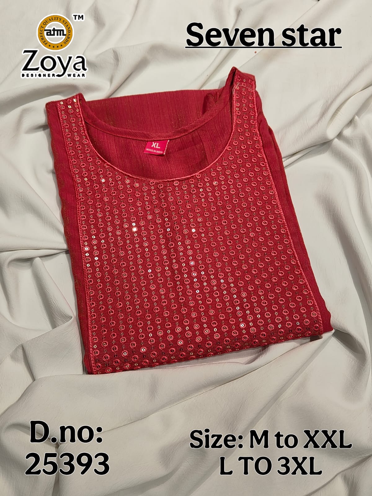 Seven Star Zoya Simmer Kurtis Wholesale Price
