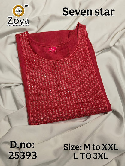 Seven Star Zoya Simmer Kurtis Wholesale Price
