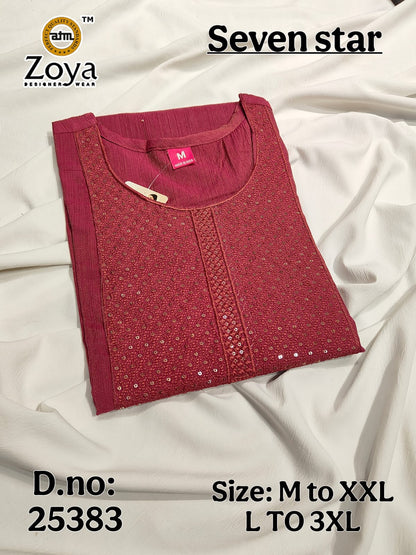 Seven Star Zoya Simmer Kurtis Wholesale Price