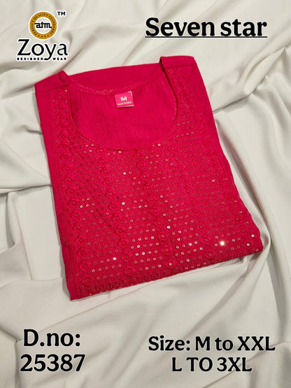 Seven Star Zoya Simmer Kurtis Wholesale Price