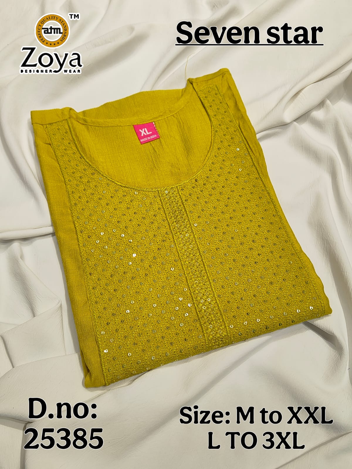 Seven Star Zoya Simmer Kurtis Wholesale Price