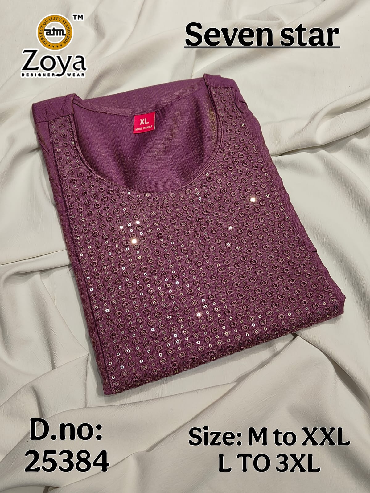 Seven Star Zoya Simmer Kurtis Wholesale Price