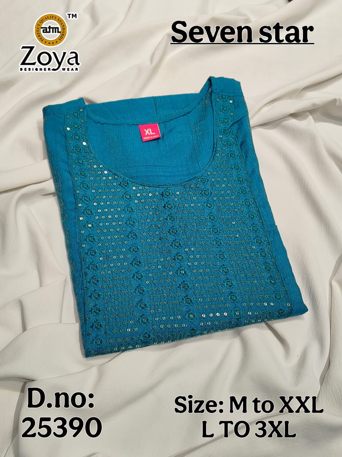 Seven Star Zoya Simmer Kurtis Wholesale Price
