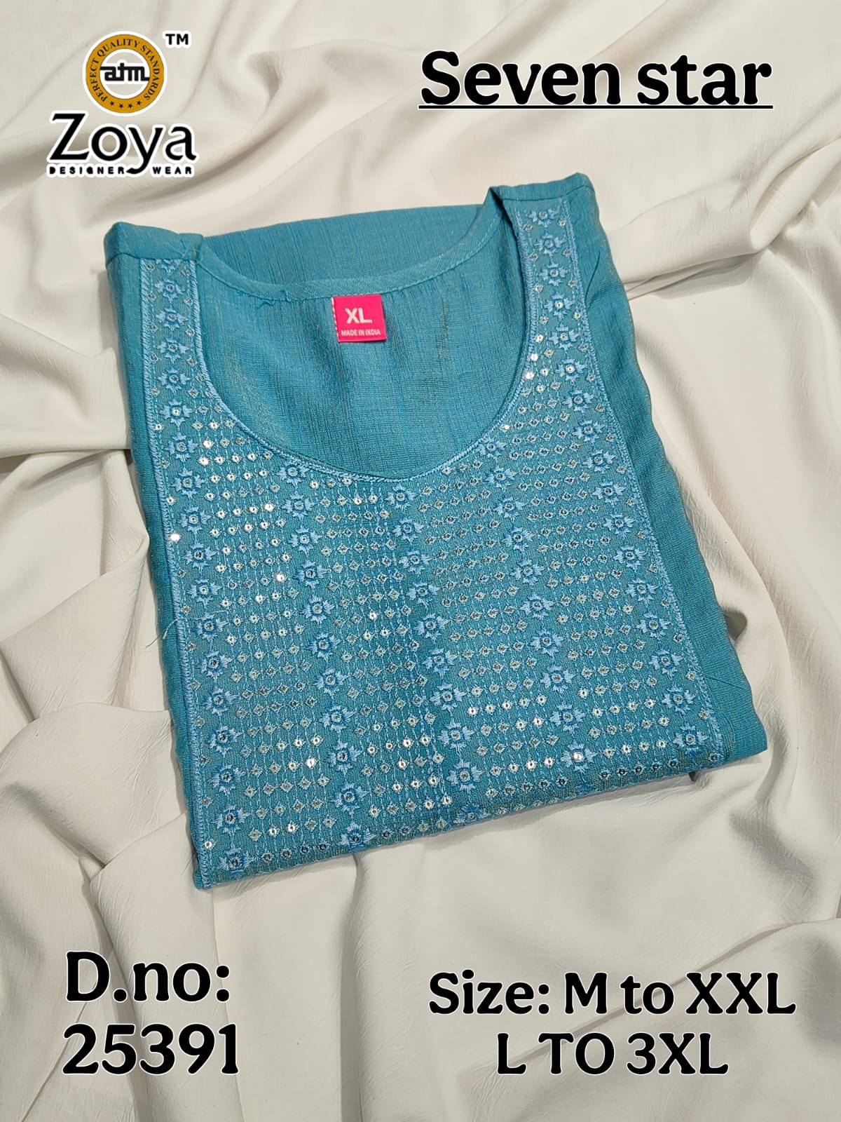 Seven Star Zoya Simmer Kurtis Wholesale Price